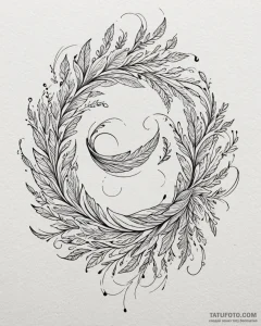 Tat tattoo sketch, swirling wind currents wit... - эскиз тату (№1753292409_0, 23.07.2025 17:40) — Tatufoto.com
