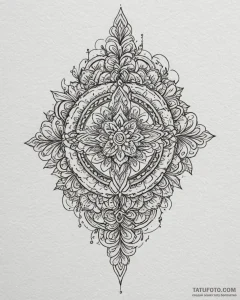 религиозные символы и природные мотивы, tatto... - эскиз тату (№1753293531_0, 23.07.2025 17:58) — Tatufoto.com