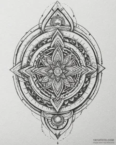 Tat tattoo sketch, wyldstyle with glowing eye... - эскиз тату (№1753299040_0, 23.07.2025 19:30) — Tatufoto.com