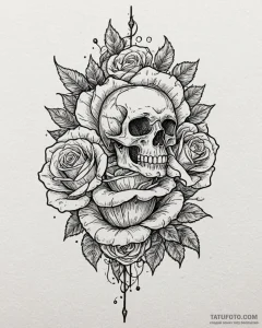 стартапер, ink illustration for tattoo, rough... - эскиз тату (№1753368028_0, 24.07.2025 14:40) — Tatufoto.com