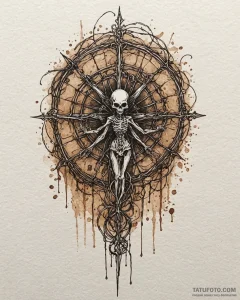 Tattoo sketch, other mother weaving webs, det... - эскиз тату (№1753370941_0, 24.07.2025 15:29) — Tatufoto.com