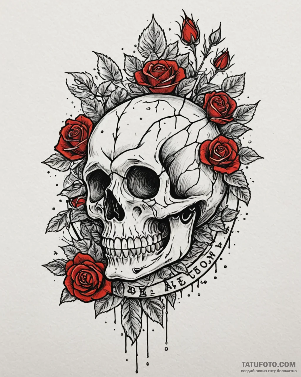 Tattoo sketch, snow-covered trees along railw... - эскиз тату (№1753371534_0, 24.07.2025 15:38) — Tatufoto.com