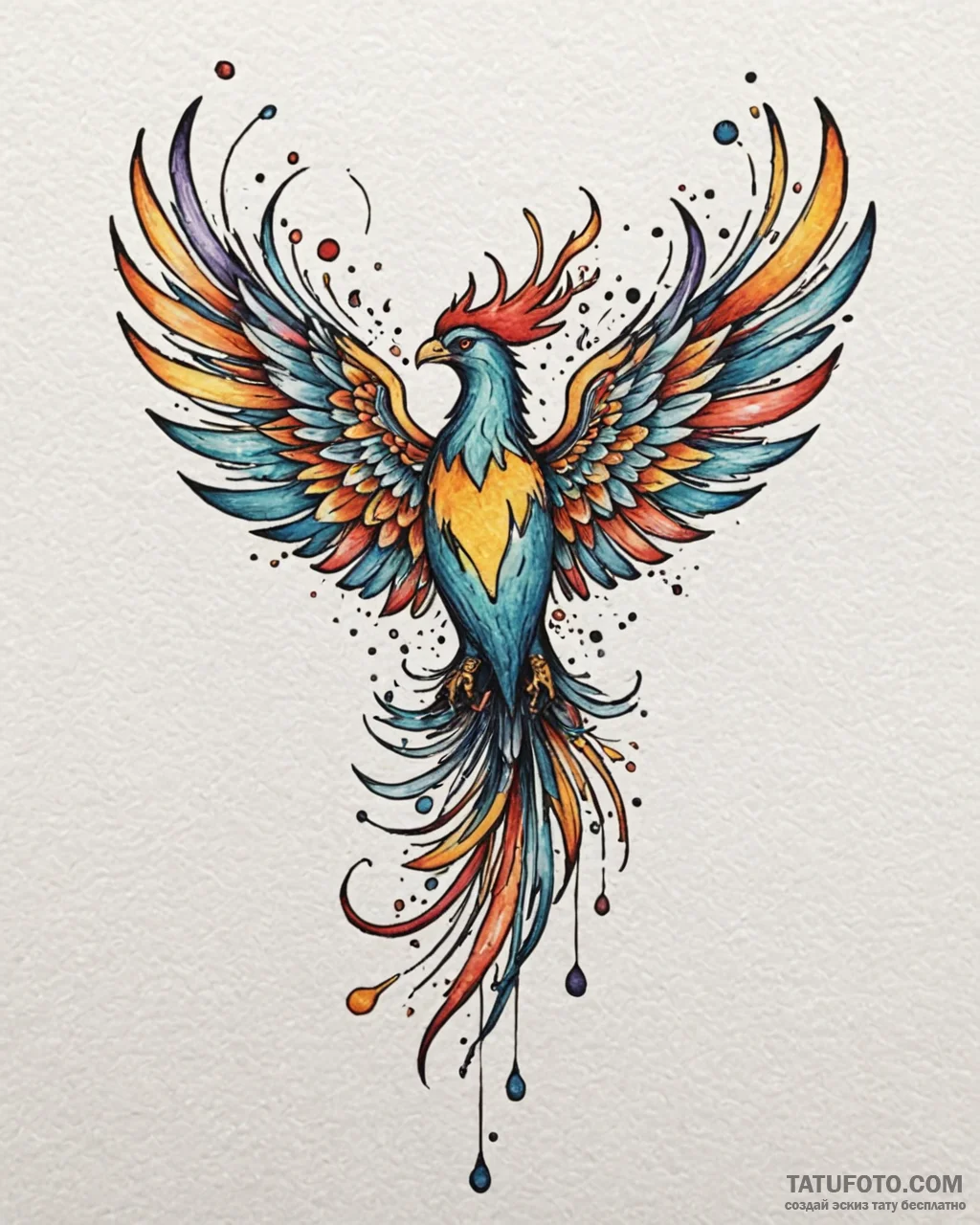 Tat tattoo sketch, painter’s palette with col... - эскиз тату (№1753371825_0, 24.07.2025 15:43) — Tatufoto.com