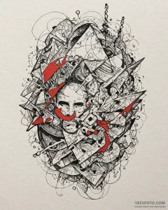 головоломка (inside out, 2015), tattoo sketch... - эскиз тату (№1753373070_0, 24.07.2025 16:04) — Tatufoto.com