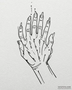 Tat tattoo sketch, programmer’s fingers typin... - эскиз тату (№1753376650_0, 24.07.2025 17:04) — Tatufoto.com