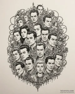 Tattoo sketch, rick mitchell, the mitchells v... - эскиз тату (№1753384114_0, 24.07.2025 19:08) — Tatufoto.com