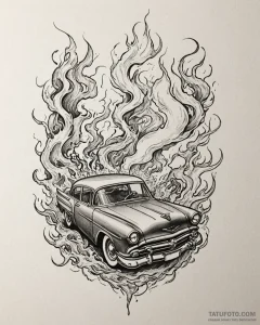 Eskizto, tattoo sketch, doc hudson drifting w... - эскиз тату (№1753391160_0, 24.07.2025 21:06) — Tatufoto.com