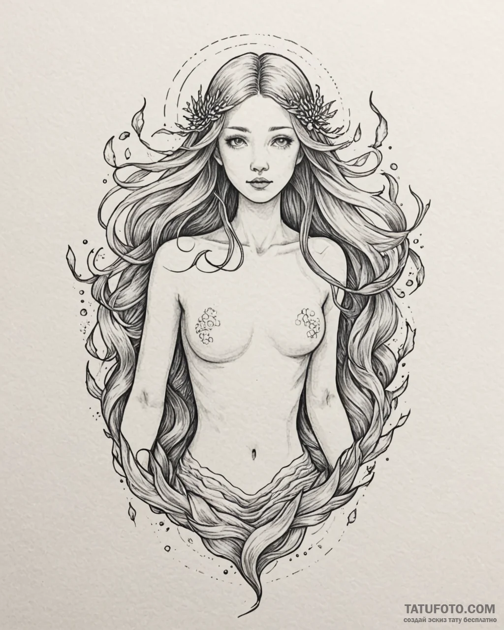 Tattoo sketch, saoirse, song of the sea (2014... - эскиз тату (№1753391367_0, 24.07.2025 21:09) — Tatufoto.com