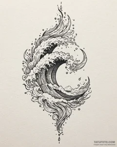 Tat tattoo sketch, minimalist abstract lines... - эскиз тату (№1753394263_0, 24.07.2025 21:57) — Tatufoto.com