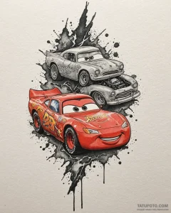 Eskizto, tattoo sketch, mater and lightning m... - эскиз тату (№1753394879_0, 24.07.2025 22:07) — Tatufoto.com