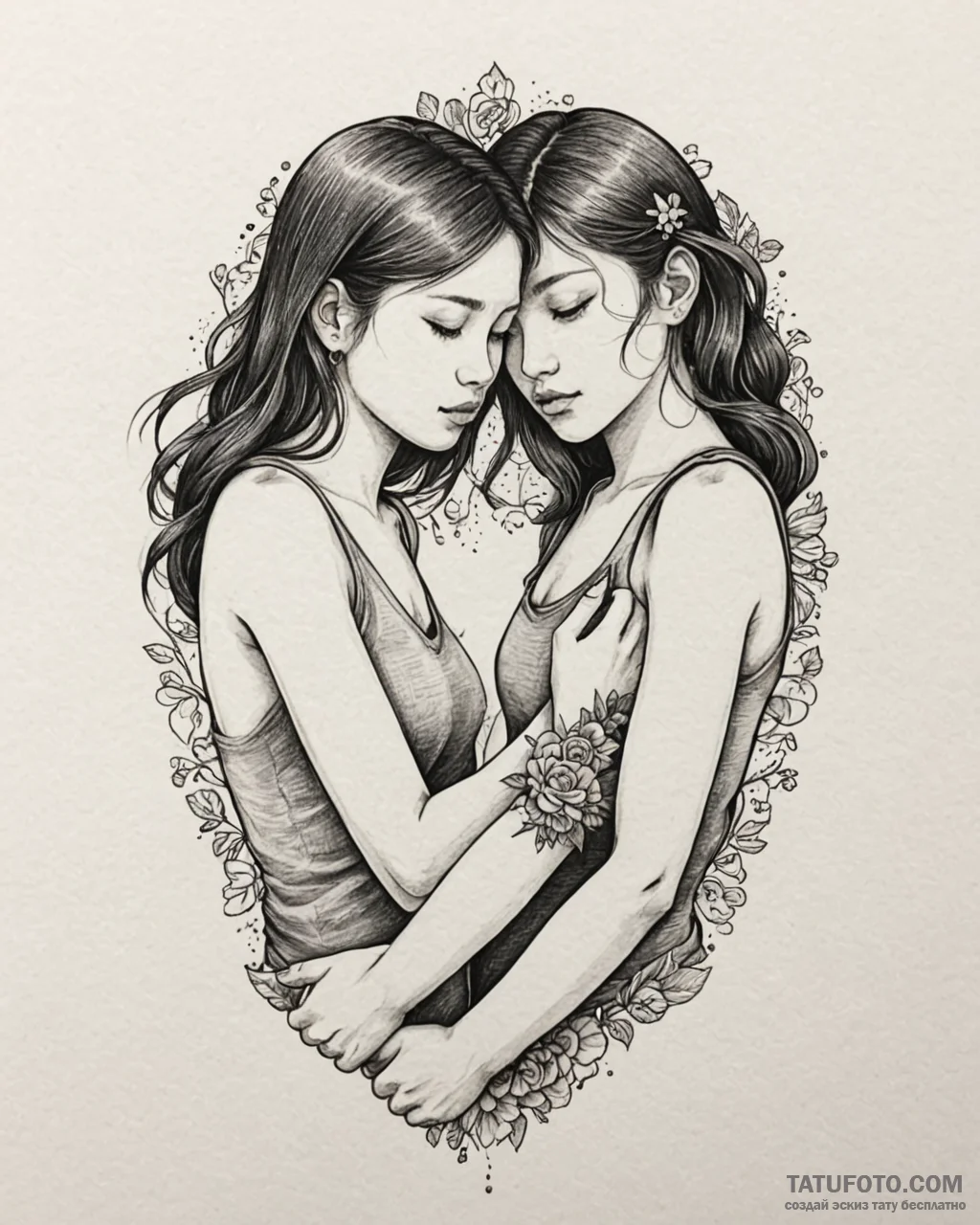 Tattoo sketch, chihiro holding hands with hak... - эскиз тату (№1753404351_0, 25.07.2025 00:45) — Tatufoto.com