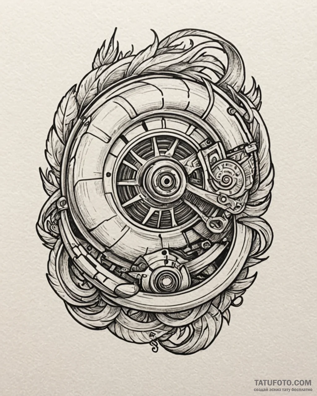 турбо (turbo, 2013), tattoo line art, on a cl... - эскиз тату (№1753404556_0, 25.07.2025 00:49) — Tatufoto.com
