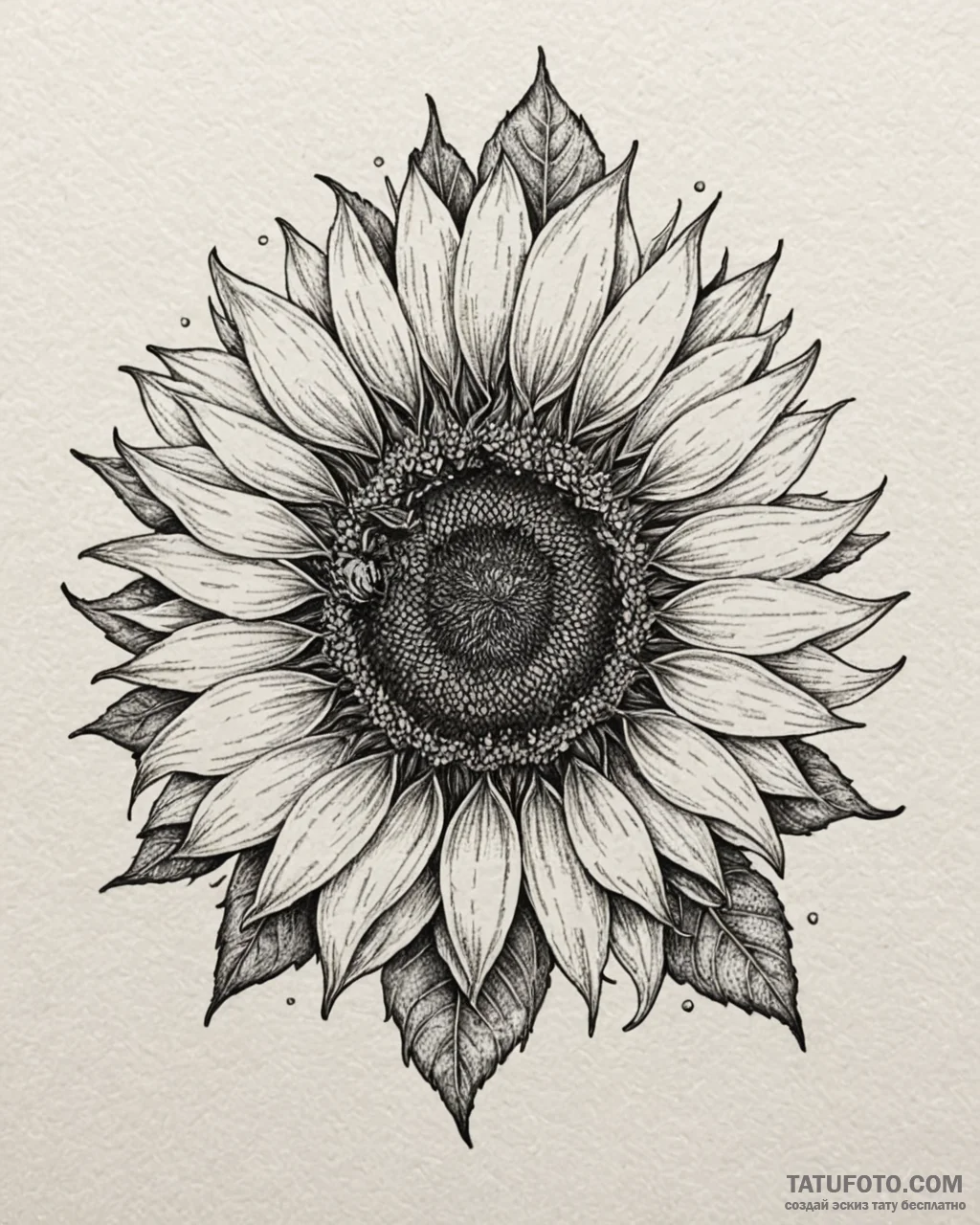 Tat tattoo sketch, lively honeybee collecting... - эскиз тату (№1753405580_0, 25.07.2025 01:06) — Tatufoto.com