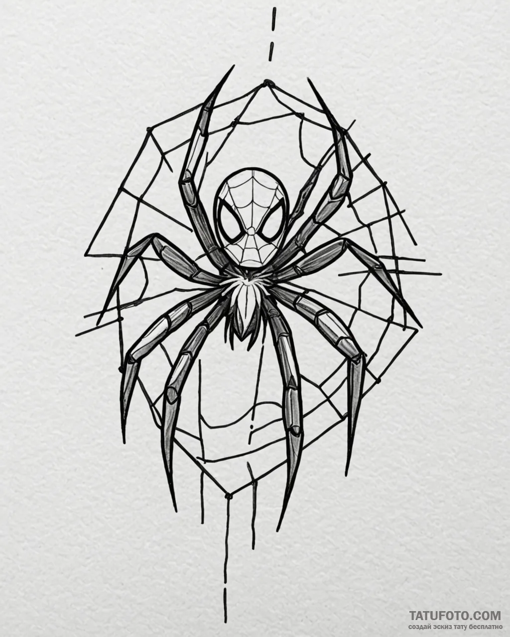 человек-паук: через вселенные (spider-man: in... - эскиз тату (№1753406399_0, 25.07.2025 01:19) — Tatufoto.com