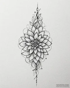 Tat tattoo sketch, minimalistic linear patter... - эскиз тату (№1753408039_0, 25.07.2025 01:47) — Tatufoto.com