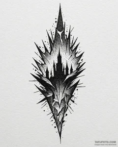 Tat tattoo sketch, powder’s silhouette dissol... - эскиз тату (№1753408243_0, 25.07.2025 01:50) — Tatufoto.com