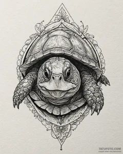 Tattoo sketch, oogway turtle with wise eyes,... - эскиз тату (№1753411314_0, 25.07.2025 02:41) — Tatufoto.com
