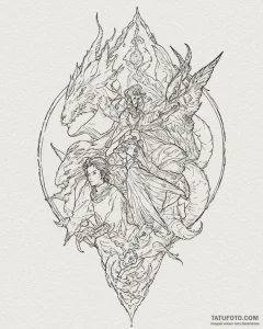 сказания земноморья (tales from earthsea, 200... - эскиз тату (№1753427495_0, 25.07.2025 07:11) — Tatufoto.com