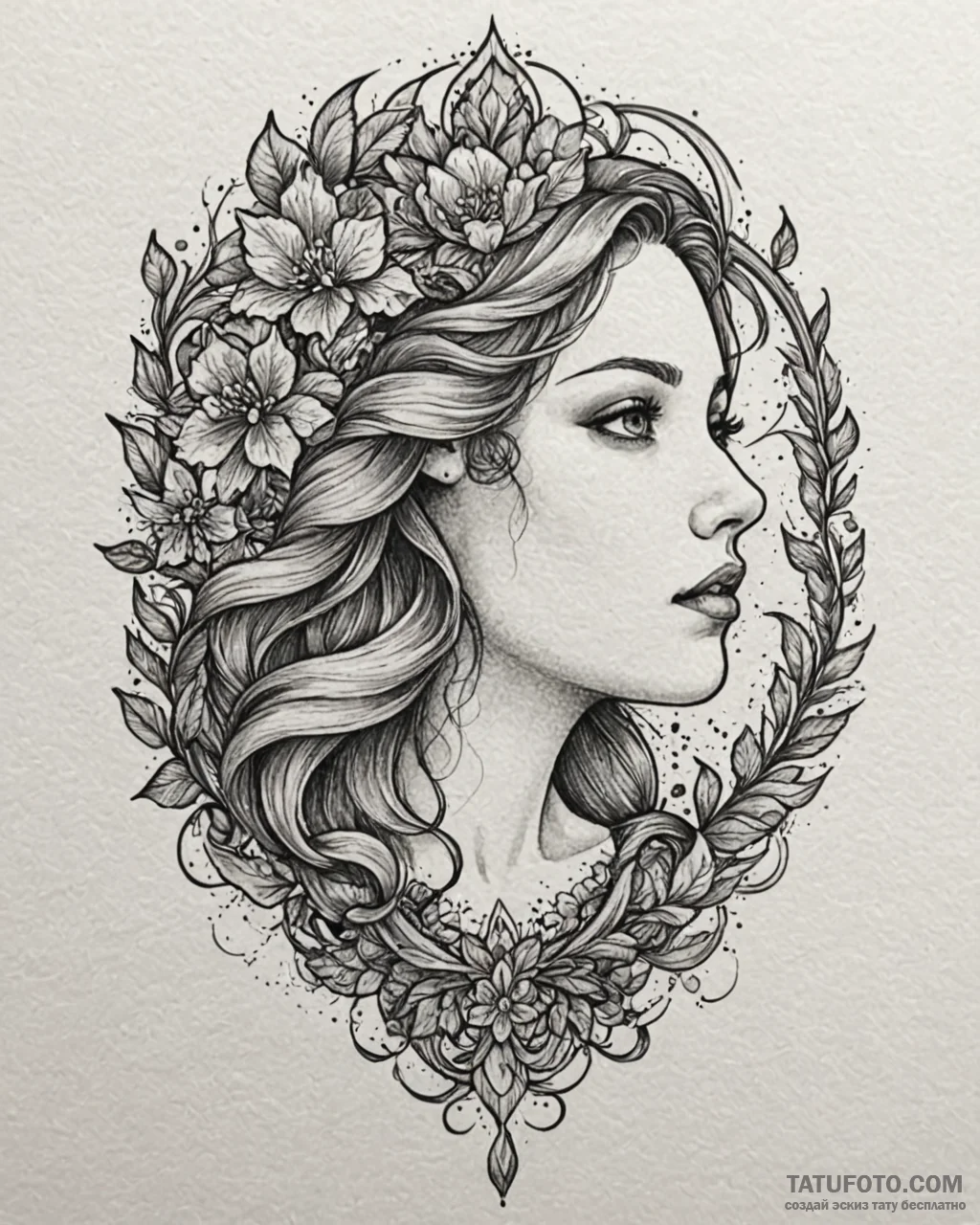 пейзажи с животными и растениями, tattoo sket... - эскиз тату (№1753433145_0, 25.07.2025 08:45) — Tatufoto.com
