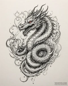 Tat tattoo sketch, tattoo master’s ink swirli... - эскиз тату (№1753434406_0, 25.07.2025 09:06) — Tatufoto.com