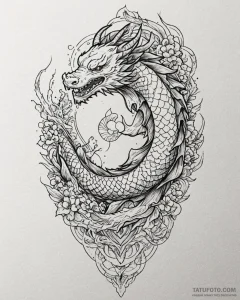Tat tattoo sketch, geometric dotwork pattern... - эскиз тату (№1753436717_0, 25.07.2025 09:45) — Tatufoto.com