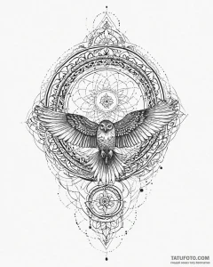 Tattoo sketch, sparrowhawk with black cloak f... - эскиз тату (№1753442688_0, 25.07.2025 11:24) — Tatufoto.com