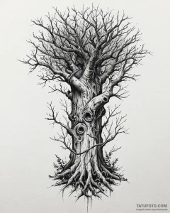 Tat tattoo sketch, thorny vines wrapping anci... - эскиз тату (№1753444454_0, 25.07.2025 11:54) — Tatufoto.com