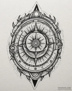 Tat tattoo sketch, dj spinning vinyl with neo... - эскиз тату (№1753457971_0, 25.07.2025 15:39) — Tatufoto.com