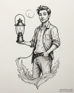 Tat tattoo sketch, ben, song of the sea (2014... - эскиз тату (№1753459967_0, 25.07.2025 16:12) — Tatufoto.com