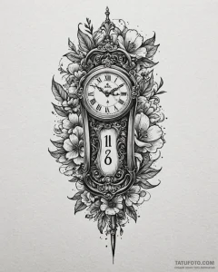 Tat tattoo sketch, barber’s straight razor an... - эскиз тату (№1753468829_0, 25.07.2025 18:40) — Tatufoto.com