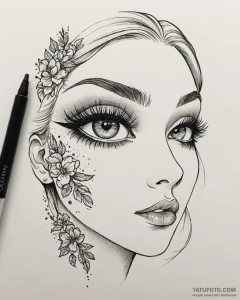 Tat tattoo sketch, makeup artist’s eyeshadow... - эскиз тату (№1753469038_0, 25.07.2025 18:43) — Tatufoto.com