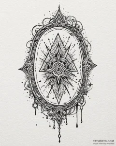 Tattoo sketch, ian holding enchanted amulet,... - эскиз тату (№1753471475_0, 25.07.2025 19:24) — Tatufoto.com