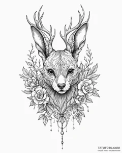 винтажный стиль - эскиз тату (№1753472710_0, 25.07.2025 19:45) — Tatufoto.com