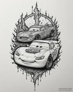 Eskizto, tattoo sketch, mater and lightning m... - эскиз тату (№1753477302_0, 25.07.2025 21:01) — Tatufoto.com
