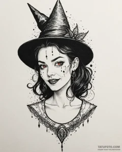 Tat tattoo sketch, nimona with mischievous gr... - эскиз тату (№1753477892_0, 25.07.2025 21:11) — Tatufoto.com