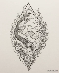 Tat tattoo sketch, dreamer with floating pape... - эскиз тату (№1753479465_0, 25.07.2025 21:37) — Tatufoto.com