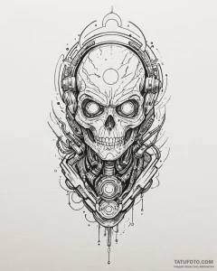 Tattoo sketch, dream machine with glowing lig... - эскиз тату (№1753489517_0, 26.07.2025 00:25) — Tatufoto.com