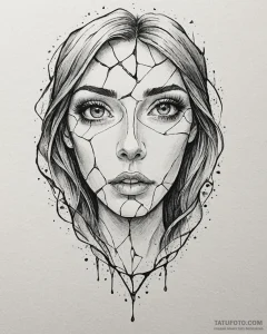 Tattoo sketch, mirabel’s eyes glowing with ho... - эскиз тату (№1753494656_0, 26.07.2025 01:50) — Tatufoto.com