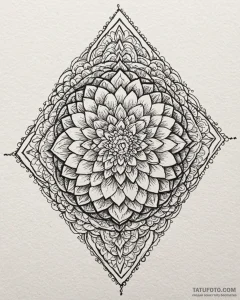Tattoo sketch, gidget silhouette with flowers... - эскиз тату (№1753497502_0, 26.07.2025 02:38) — Tatufoto.com