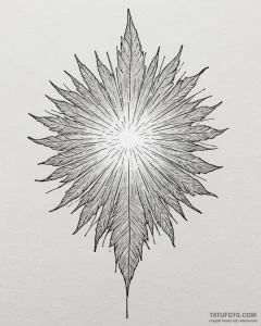 Tattoo sketch, sunbeam shining through transl... - эскиз тату (№1753555219_0, 26.07.2025 18:40) — Tatufoto.com