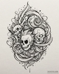 Tattoo sketch, jack-jack with multiple powers... - эскиз тату (№1753555416_0, 26.07.2025 18:43) — Tatufoto.com