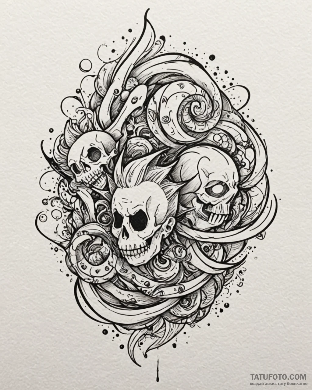 Tattoo sketch, jack-jack with multiple powers... - эскиз тату (№1753555416_0, 26.07.2025 18:43) — Tatufoto.com