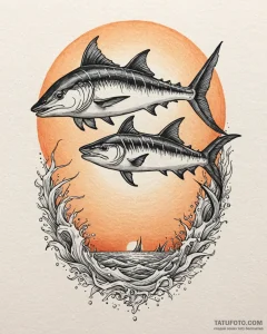 Eskizto, tattoo sketch, marlin and nemo portr... - эскиз тату (№1753562443_0, 26.07.2025 20:40) — Tatufoto.com