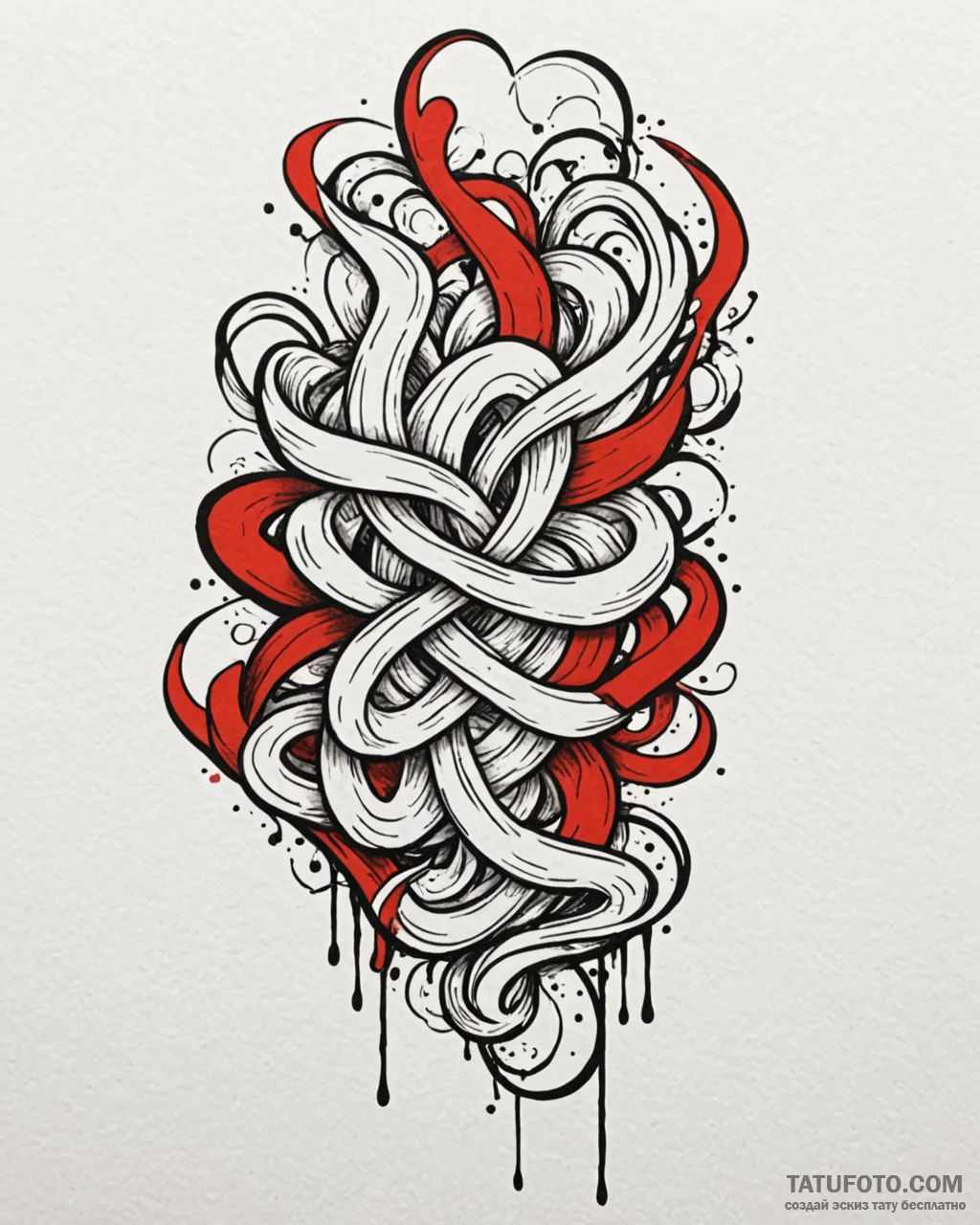 Tattoo sketch, minimalist abstract lines flow... - эскиз тату (№1753563230_0, 26.07.2025 20:53) — Tatufoto.com