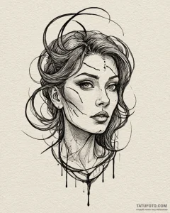 бунтарь, tattoo sketch design, rough sketchy... - эскиз тату (№1753563625_0, 26.07.2025 21:00) — Tatufoto.com