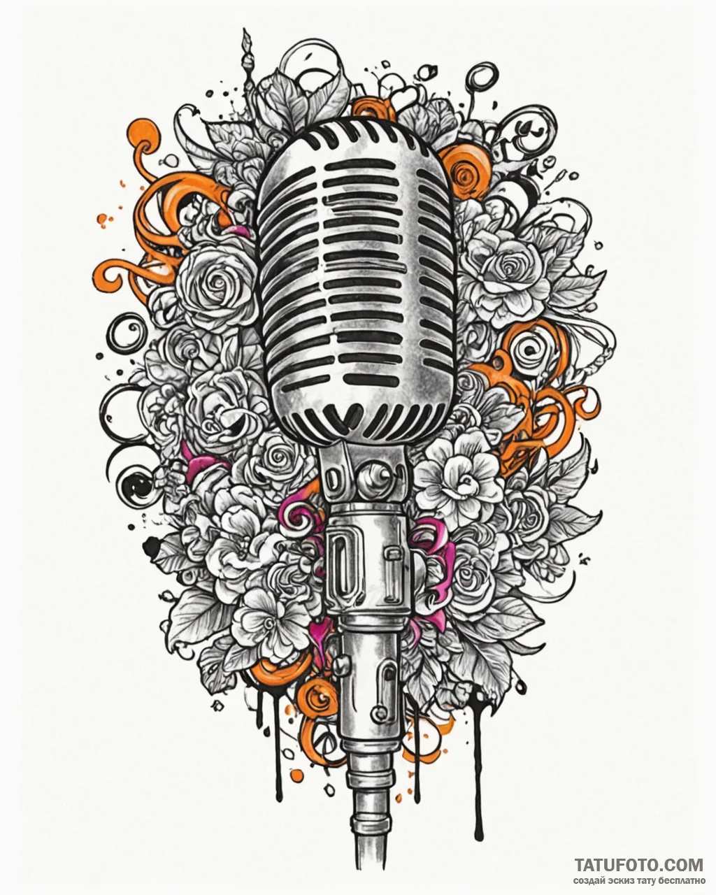 Tat tattoo sketch, rapper’s graffiti style mi… — эскиз тату (№1753569269_0, 26.07.2025 22:34) — Tatufoto.com