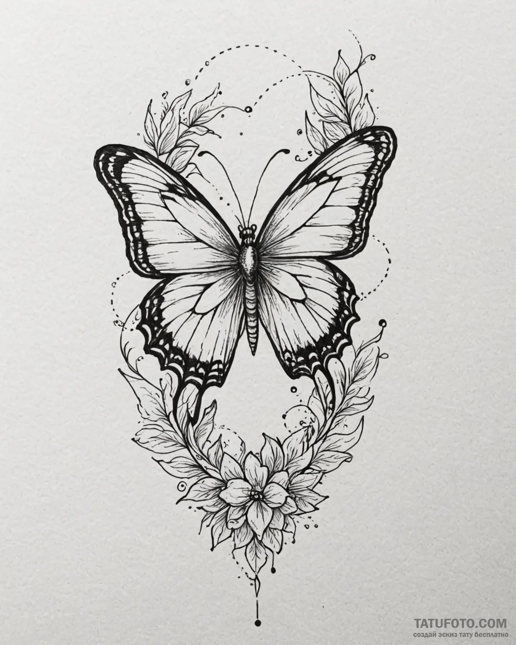 Tattoo sketch, dawn crood with glowing butter... - эскиз тату (№1753573522_0, 26.07.2025 23:45) — Tatufoto.com
