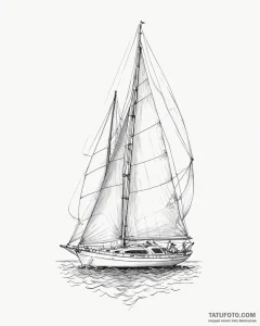 яхты и паруса - эскиз тату (№1753574131_0, 26.07.2025 23:55) — Tatufoto.com