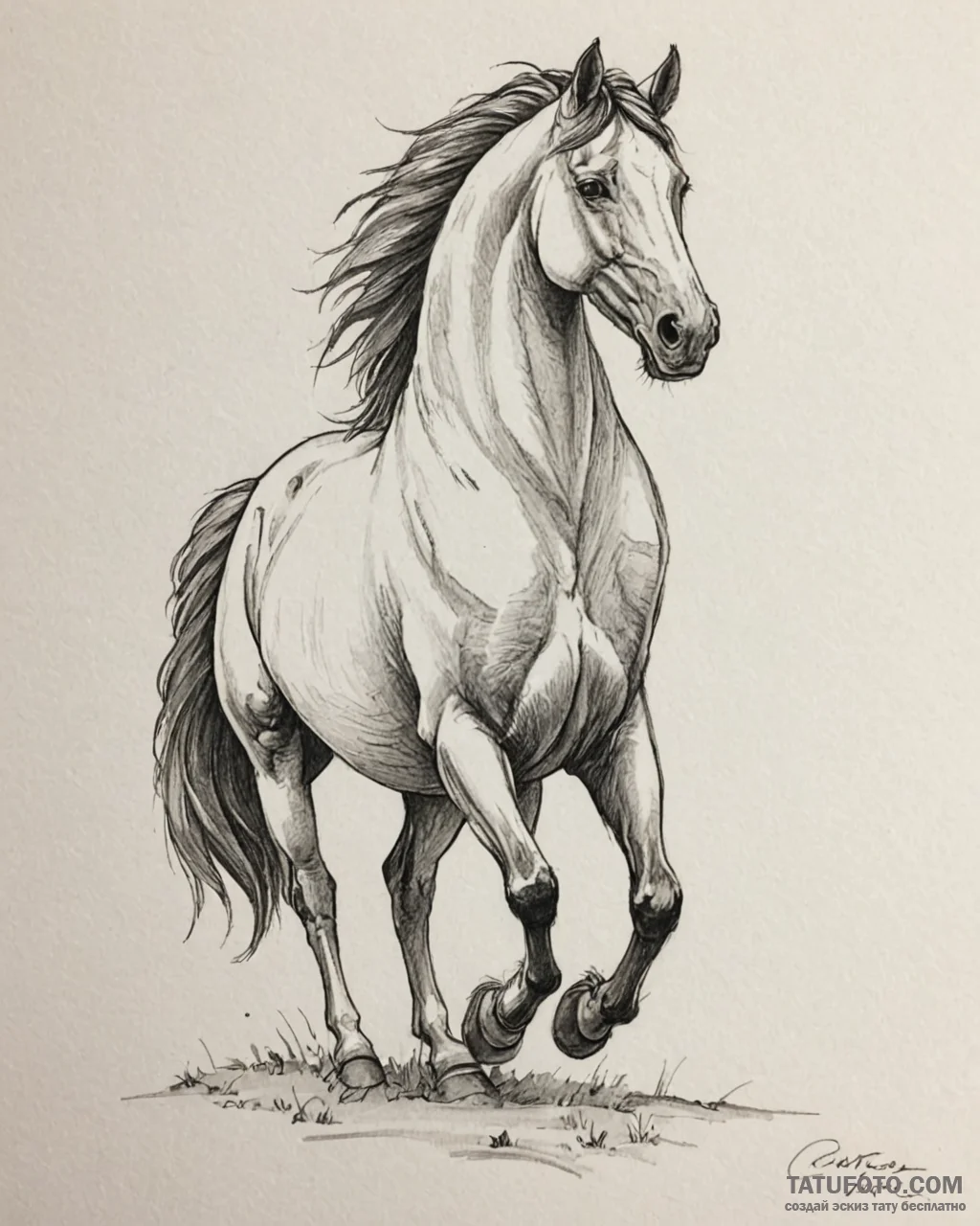 спирит: душа прерий (spirit: stallion of the… — эскиз тату (№1753577339_0, 27.07.2025 00:48) — Tatufoto.com