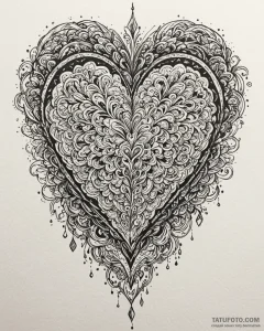 Tat tattoo sketch, pixel heart surrounded by... - эскиз тату (№1753578757_0, 27.07.2025 01:12) — Tatufoto.com